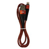 USB Durable nylon Mermaid Black Red Charger Cable For iphone ipad