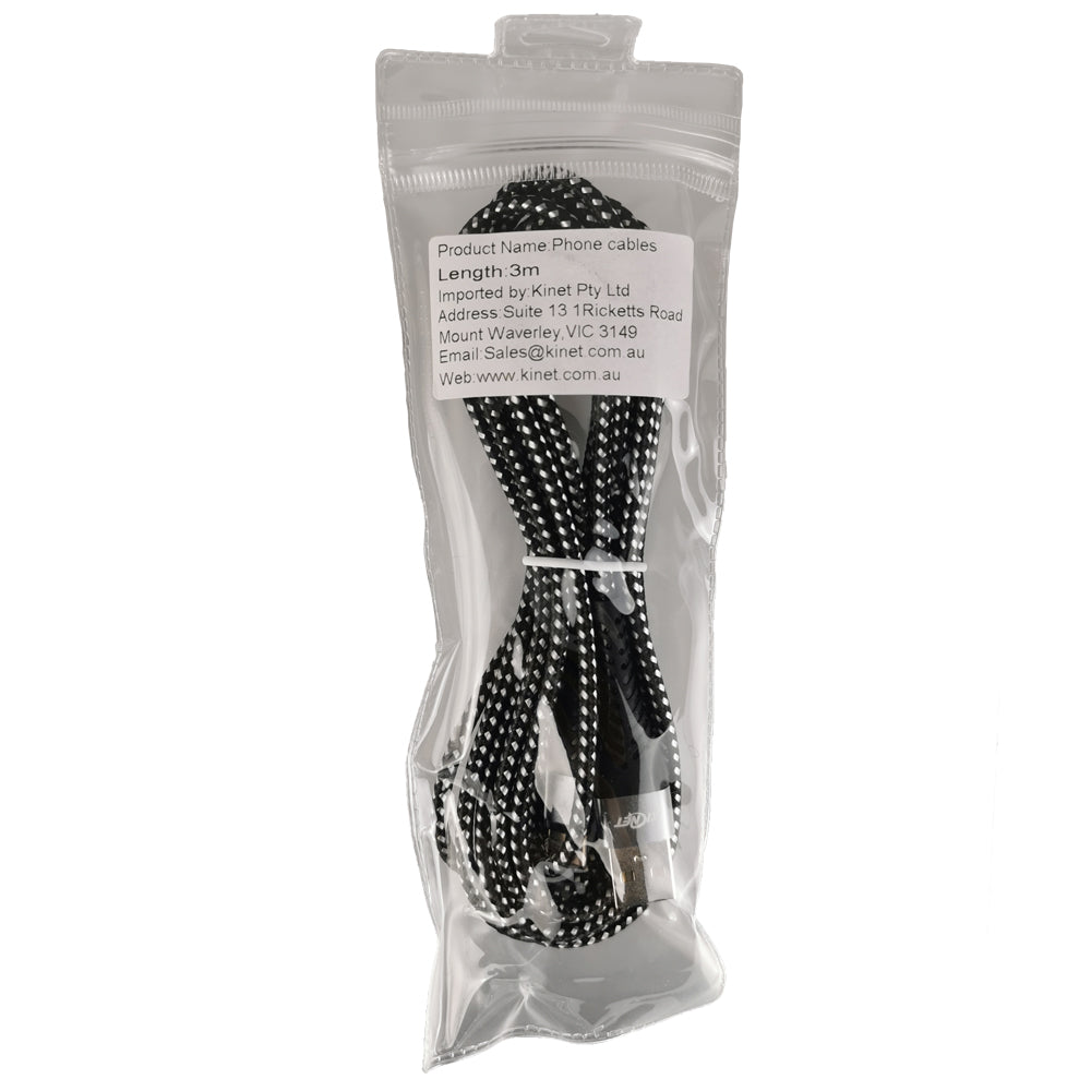 Type-C Mermaid Black & White Charging Cable