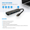 5 IN 1 USB Type C to 4K HDMI USB3.0 USB2.0 USB-C PD Hub Adapter