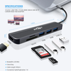 6 IN 1 USB Type C to 4K HDMI USB3.0 USB SD TF Carder Read Hub Adapter