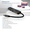 3 IN 1 USB Type C to 4K HDTV USB3.0 USB2.0  Hub Adapter