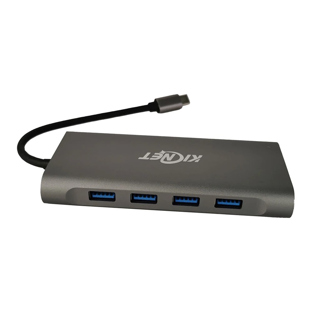 11-in-1 USB-C hub - 4x USB 3.0, Audio, VGA, HDMI, LAN, USB-C and