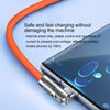 Zinc Alloy Silicone Charge Cable 180 Degrees  Rotating 120W 6A 1m 2m