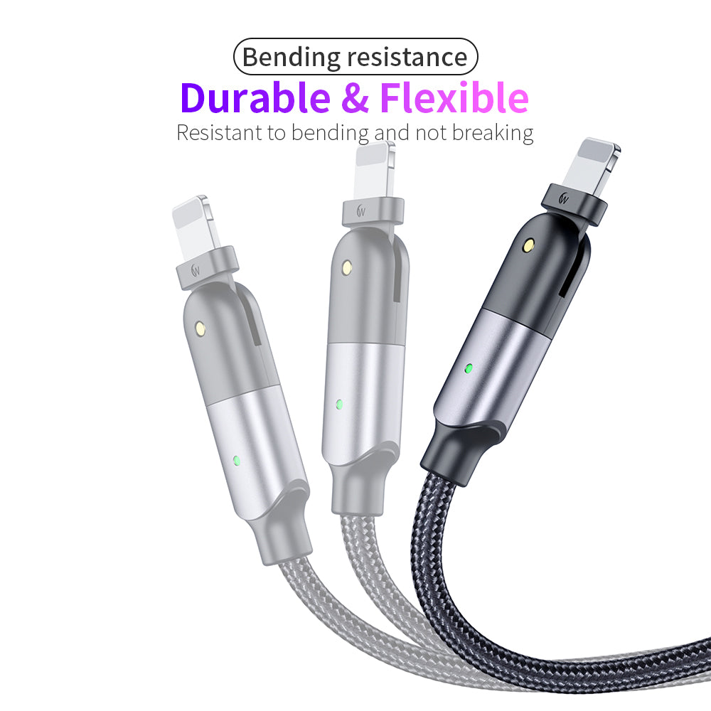 Rotating Elbow USB to Lightning 1.2m Mobile Phone Charger Cable