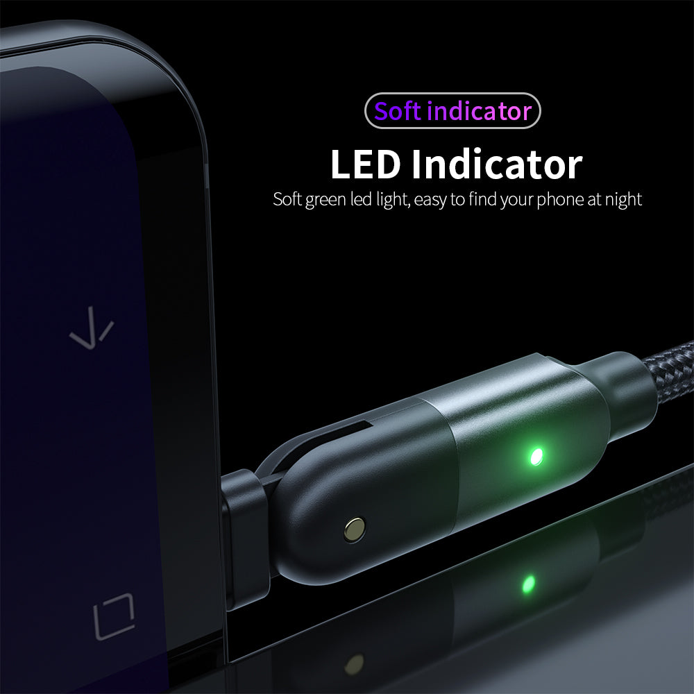 Rotating Elbow USB to Micro USB 1.2m Mobile Phone Charger Cable