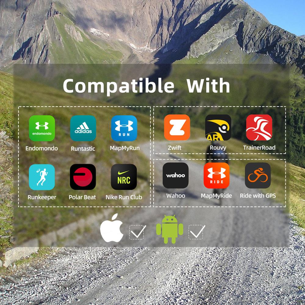 CYCPLUS H1 Heart Rate Monitor Arm Band Wrist Strap Bluetooth 4.0 ANT+ Sensor Wilress Bicycle Accessories for Wahoo Zwift