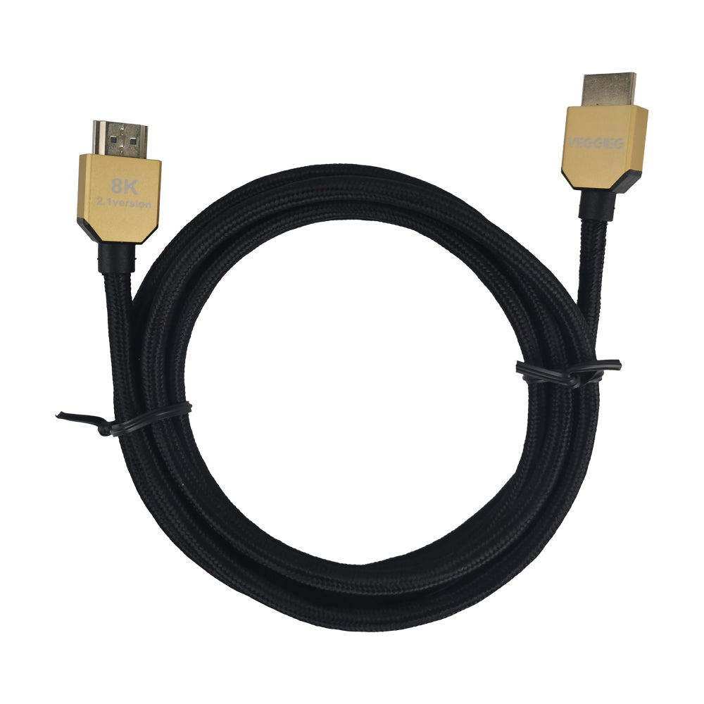 8K HDMI Cable 2m 3m 5m HDMI to HDMI 2.1 Cable  Gold Plated 48Gbps Bandwidth Connectors