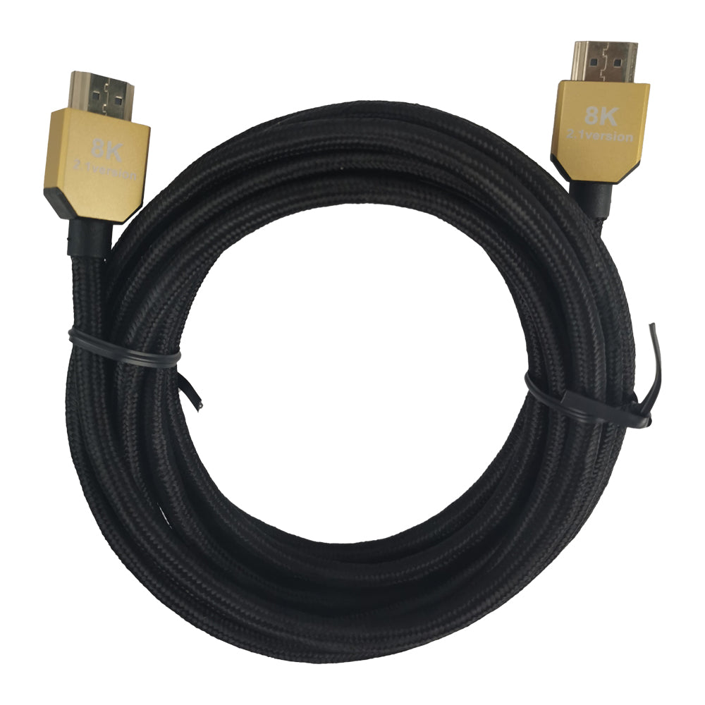 8K HDMI Cable 2m 3m 5m HDMI to HDMI 2.1 Cable  Gold Plated 48Gbps Bandwidth Connectors