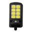 Solar Street Lig120hts With 3 Light Mode Waterproof Motion Sensor Security Lighting for Garden Patio Path Yard 8 graids