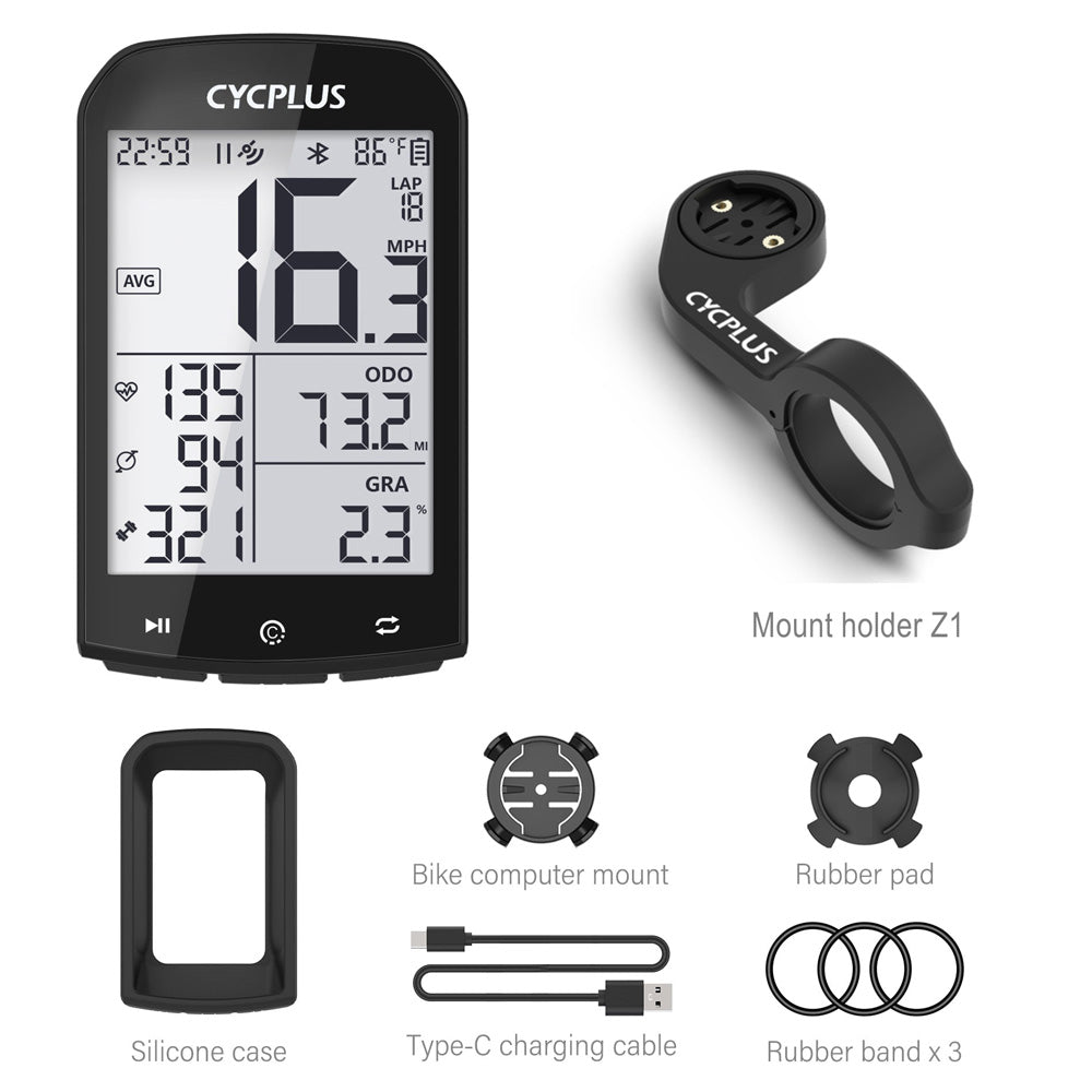 CYCPLUS M1 Bike Accessories GPS Bicycle Computer Cycling Speedometer Bluetooth 5.0 ANT+ Ciclismo Speed Meter for Garmin Zwift