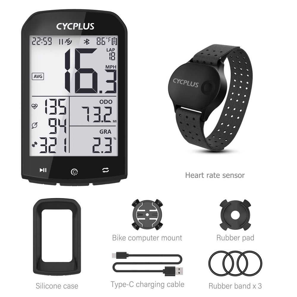 CYCPLUS M1 Bike Accessories GPS Bicycle Computer Cycling Speedometer Bluetooth 5.0 ANT+ Ciclismo Speed Meter for Garmin Zwift