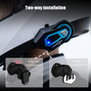 T-Max Pro Motorcycle Intercom Bluetooth Helmet Headset 6 Riders BT 5.0 1200M FM
