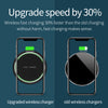 Ultra Slim Round15W Fast Charging Wireless Charger Pad  For Iphone 8 & Above, Samsung S10, Note10 & Android Support Qi-Enable Device