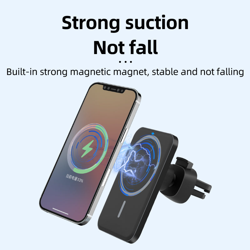 OJD-69 15W 360° rotation Magnetic Wireless Car Charger