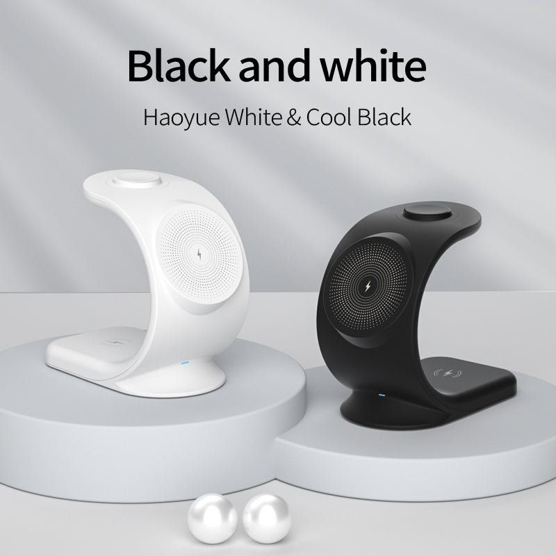 OJD-83 3 in 1 15W Magnetic Wireless Charger Desktop Charging Stand for iPhone Apple Watch AirPod
