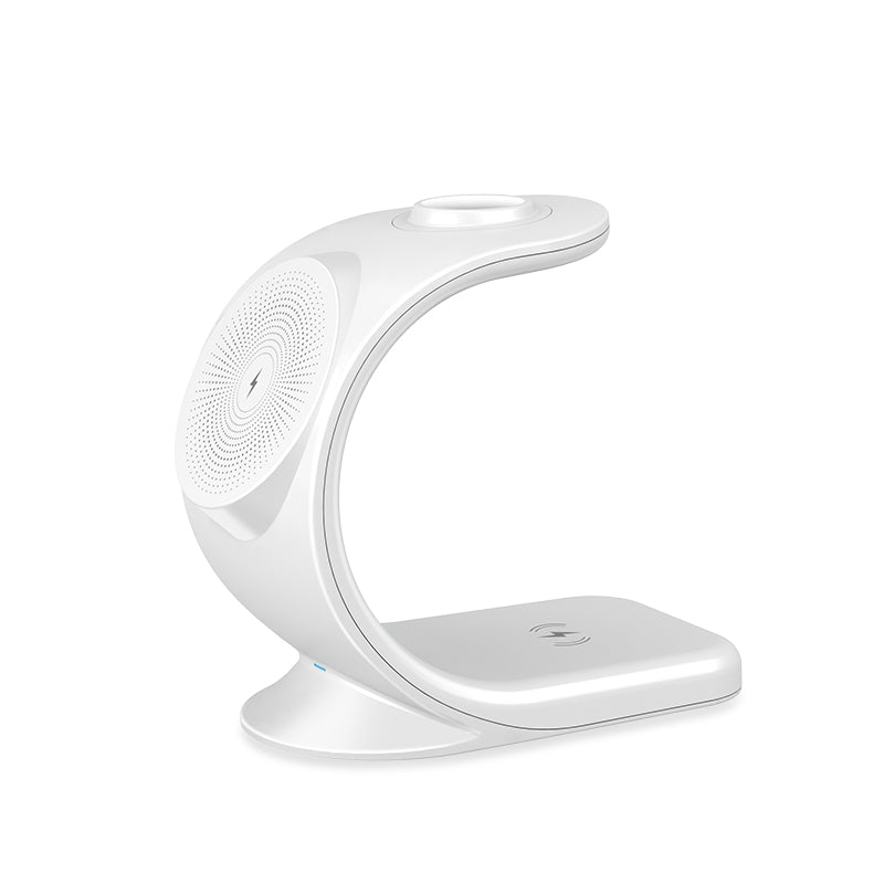 OJD-83 3 in 1 15W Magnetic Wireless Charger Desktop Charging Stand  for iPhone  Apple Watch AirPod