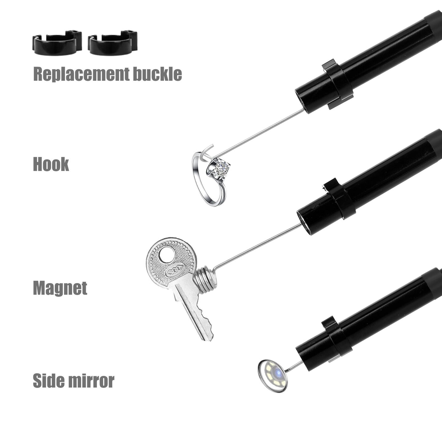 P40 8mm Single Lens Industrial Endoscope 1080P HD 4.3 LCD With 10m Hard Wire