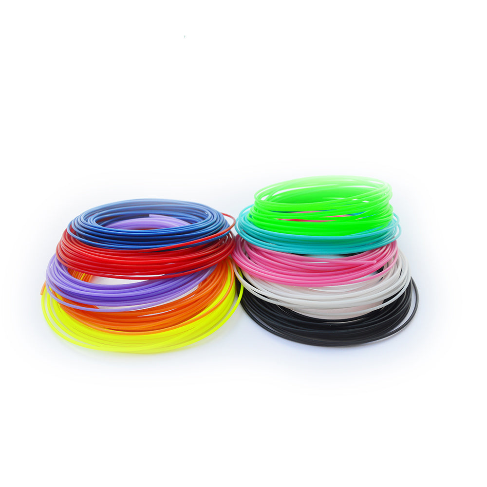 3D Printing Pen PCL 1.75mm Filaments 10 Colors x 10 Meters for Kids