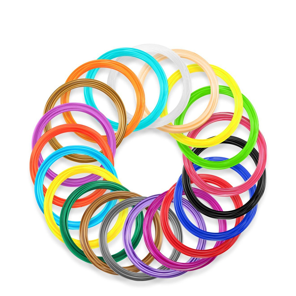 3D Printing Pen PCL 1.75mm Filaments 10 Colors x 10 Meters for Kids
