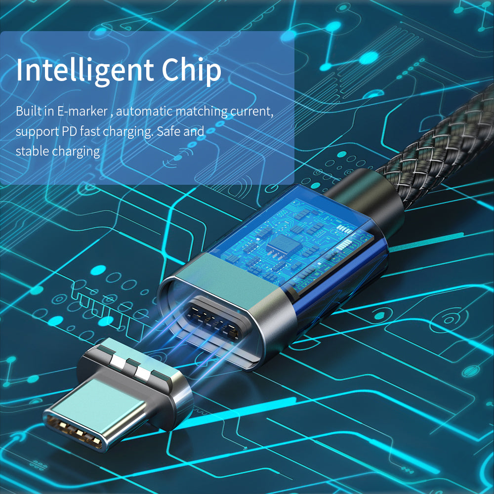 PD 100W Quick Magnetic Charger Cable 1.5m Type-C to Type-C