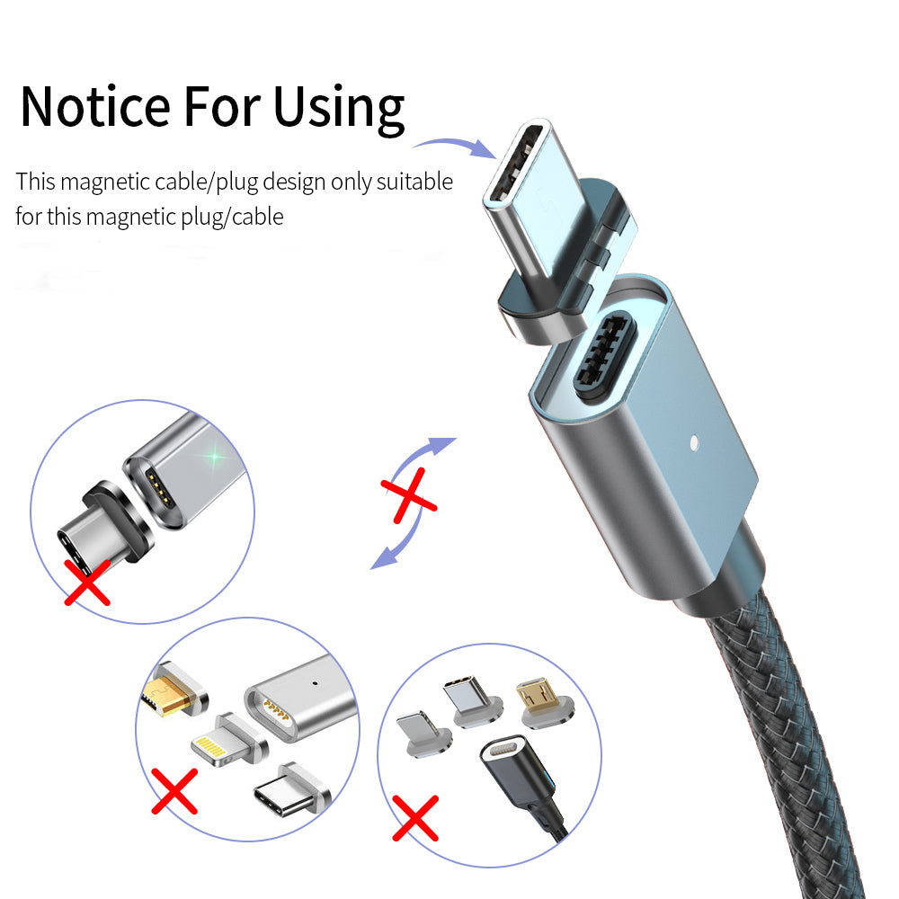 PD 100W Quick Magnetic Charger Cable 1.5m Type-C to Type-C