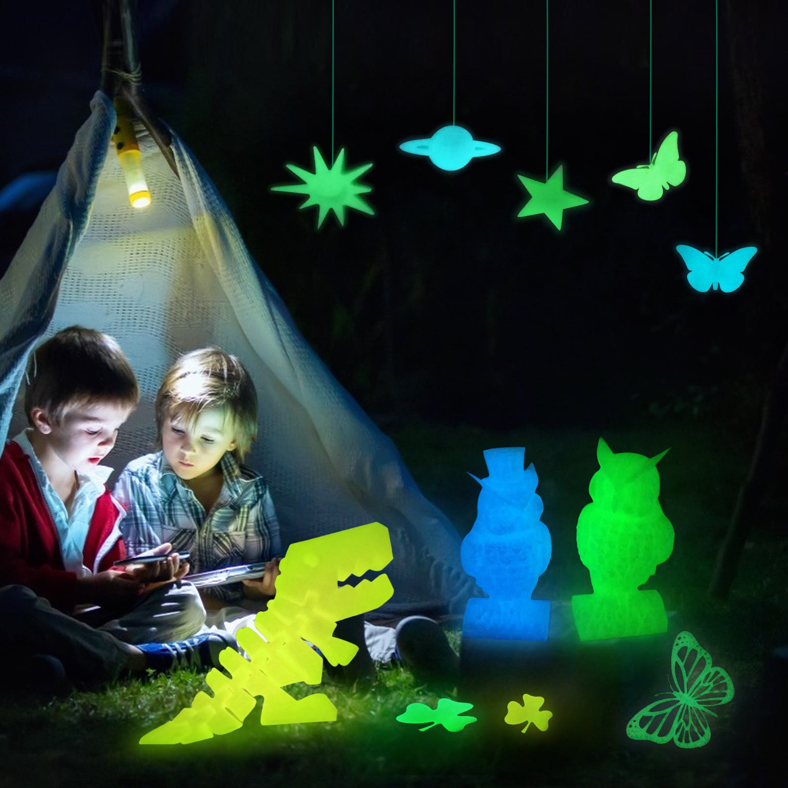 PLA 3D Filament 1.75mm Noctilucent White 1KG/Roll