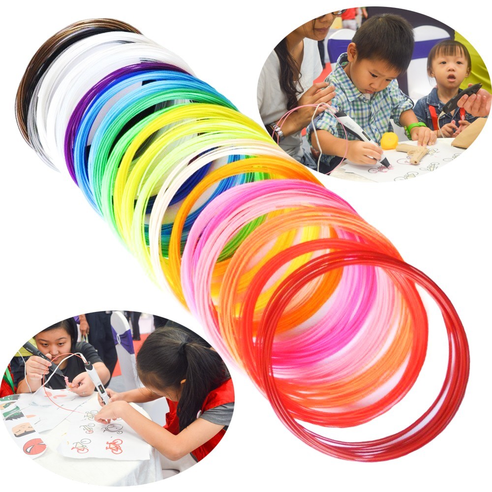 3D Printing Pen PLA 1.75mm Filaments 20 Colors