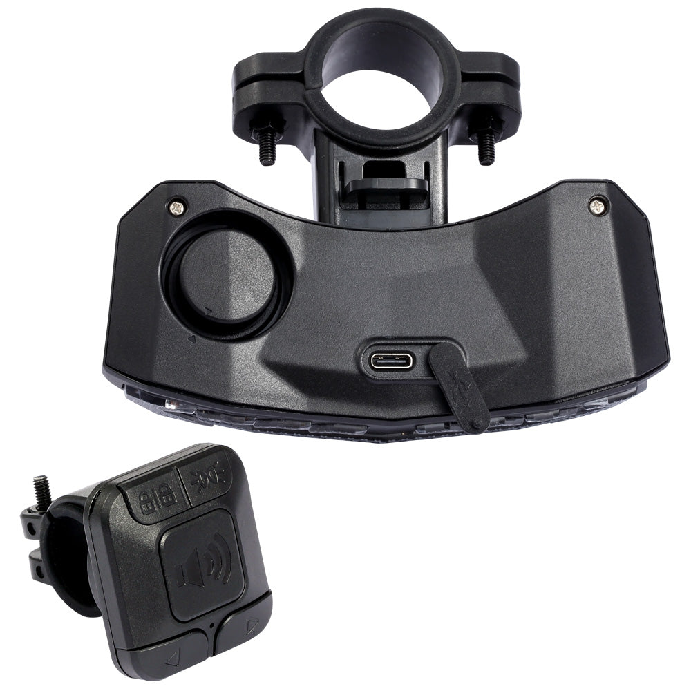 SF31 Smart Bike AlarmTailight with Warning light/Brake light/Turn signal/Electric bell/Anti-theft alarm