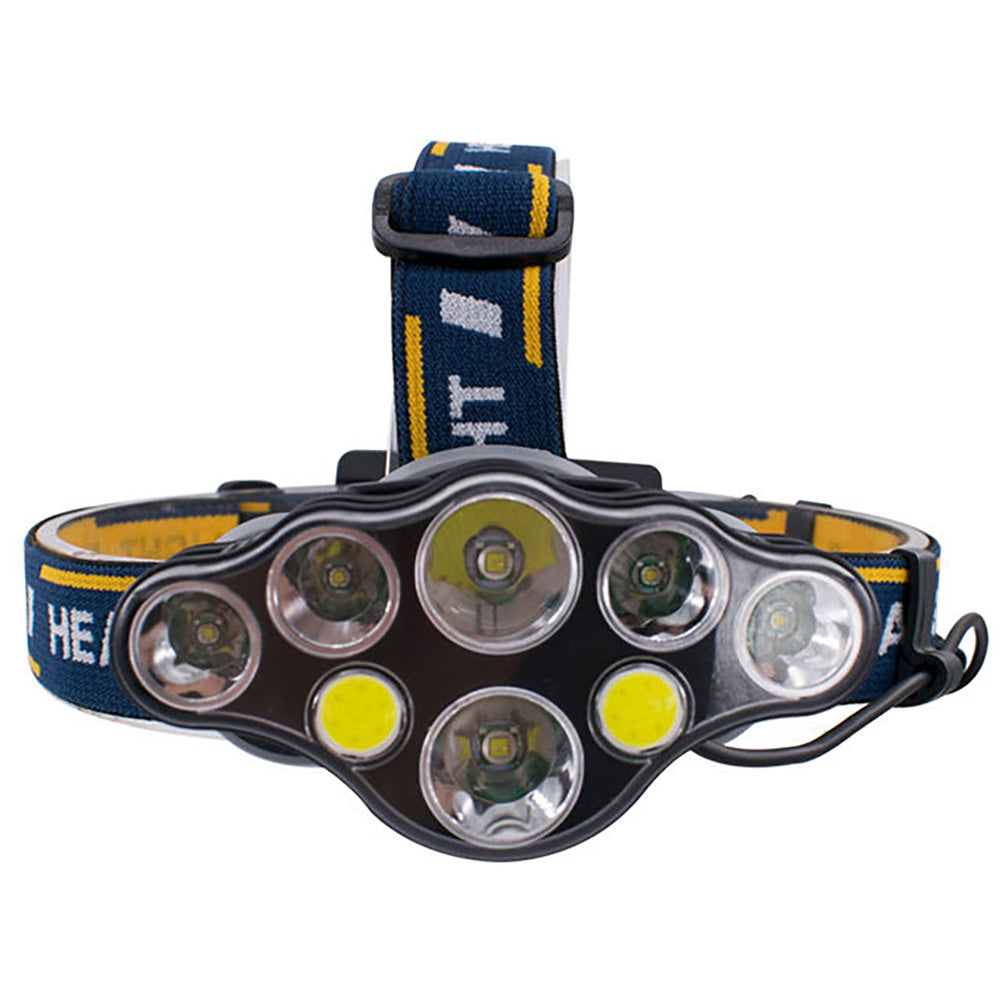 8Led Usb Rechargeable Head Lamp Cob red Outdoor Camping Flashlight