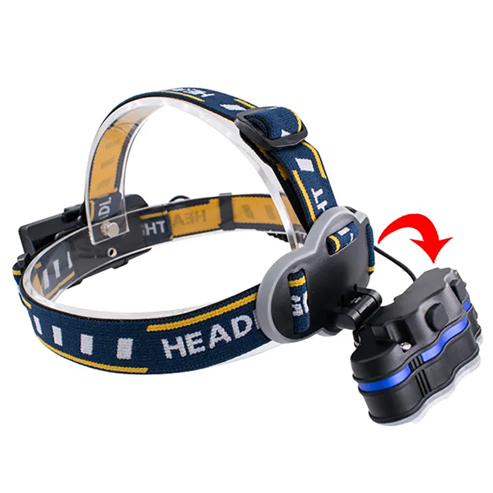 8Led Usb Rechargeable Head Lamp Cob red Outdoor Camping Flashlight