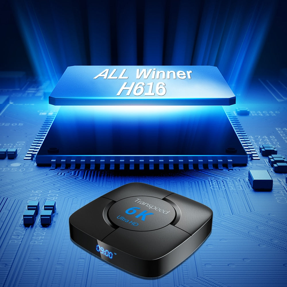 6K 4GB+64G TV Box Voice Assistant 6K 3D Wifi 2.4G&5.8G Media player