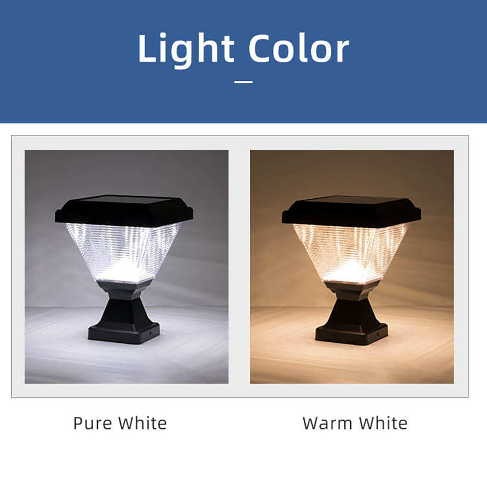 YH011800 Landscape Fence Outdoor Waterproof House Lighting Solar Pillar Light