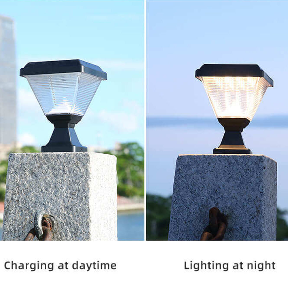 YH011800 Landscape Fence Outdoor Waterproof House Lighting Solar Pillar Light