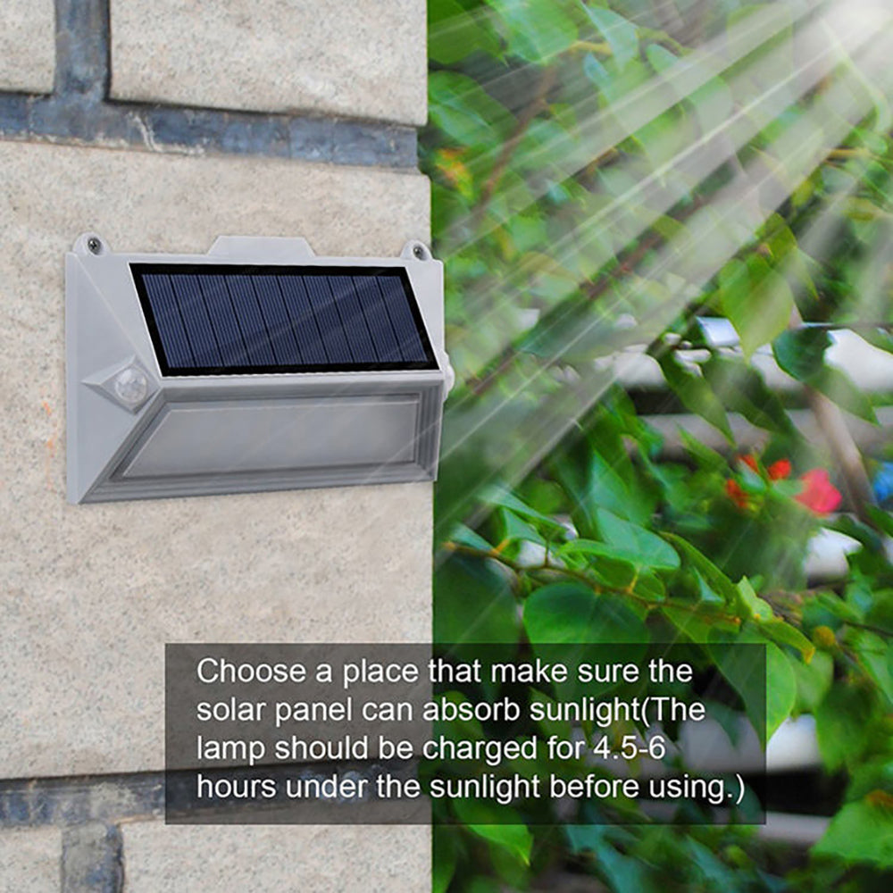 YH0408-PIR 3.7V 1200mAh rechargeable dual Motion Sensor Solar Wall Light