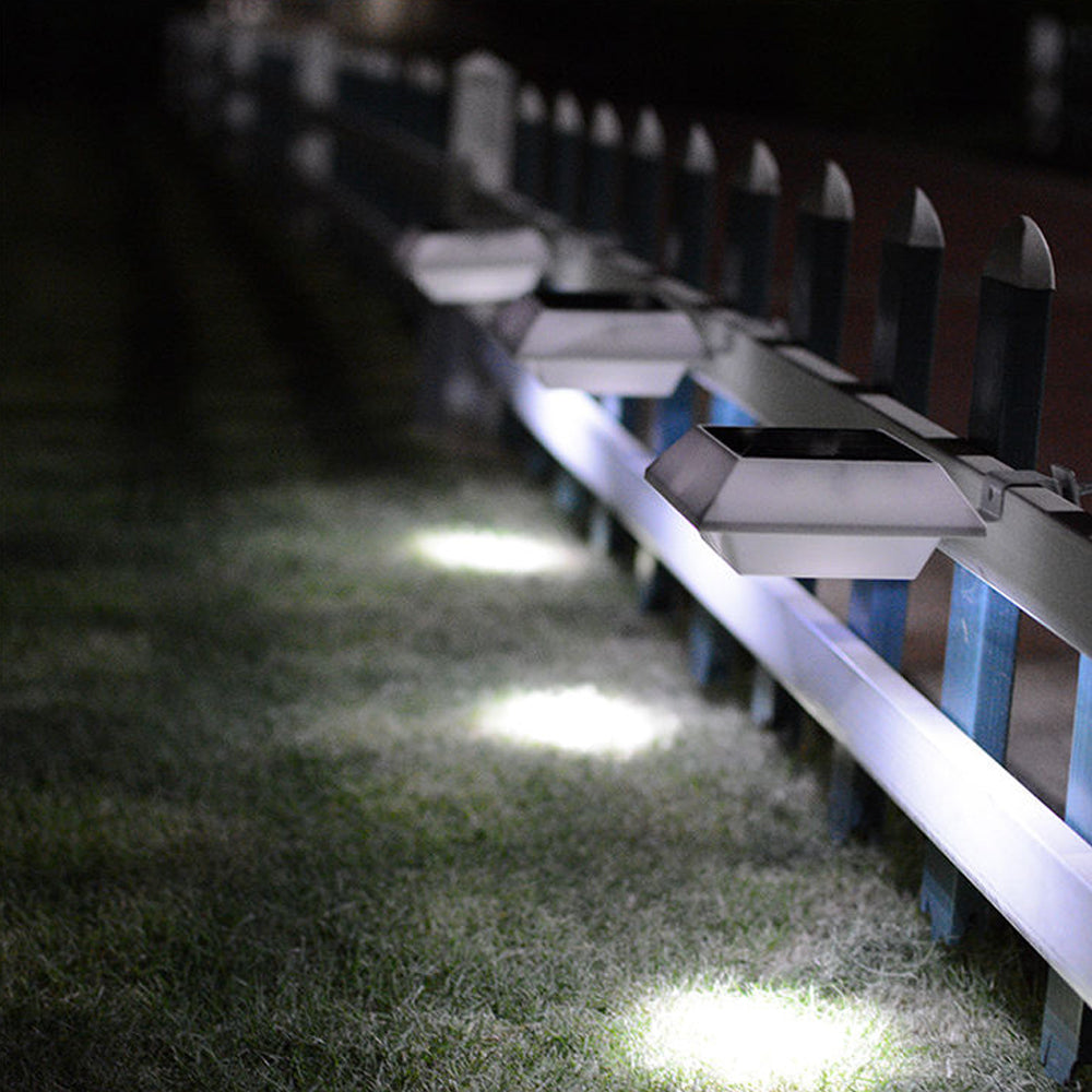 YH0416B Solar Fence Light 12 LED Outdoor Waterproof Wall Lamps