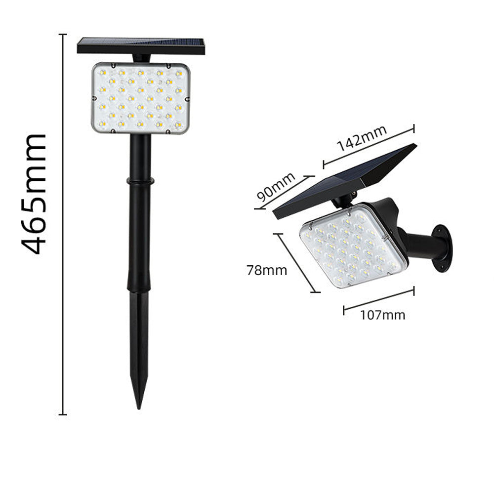 YH0517D Outdoor 2-in-1 Colored Adjustable LED Waterproof Solar Spotlights
