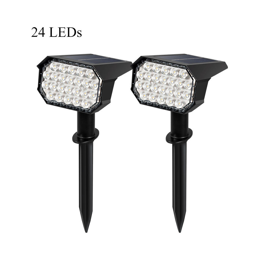 YH0528 24 Leds Courtyard Landscape Lawn Outdoor Garden Solar Spotlight