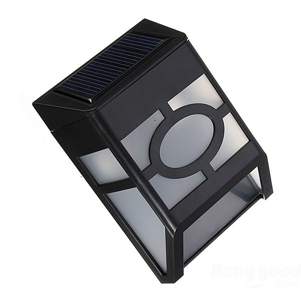 YH0604A Solar Wall Lights 2 LED Path Light Outdoor Garden Wall Yard Fence Lamp