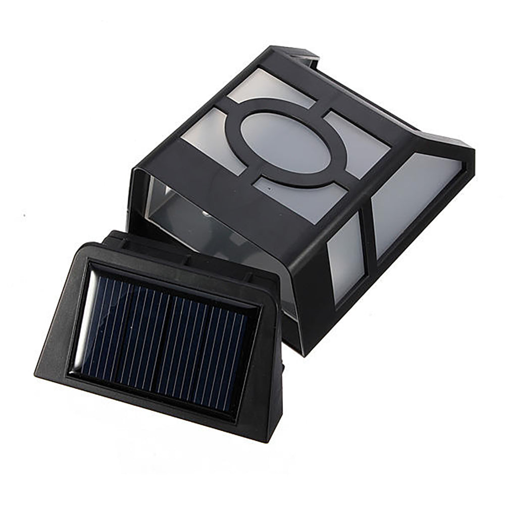 YH0604A Solar Wall Lights 2 LED Path Light Outdoor Garden Wall Yard Fence Lamp