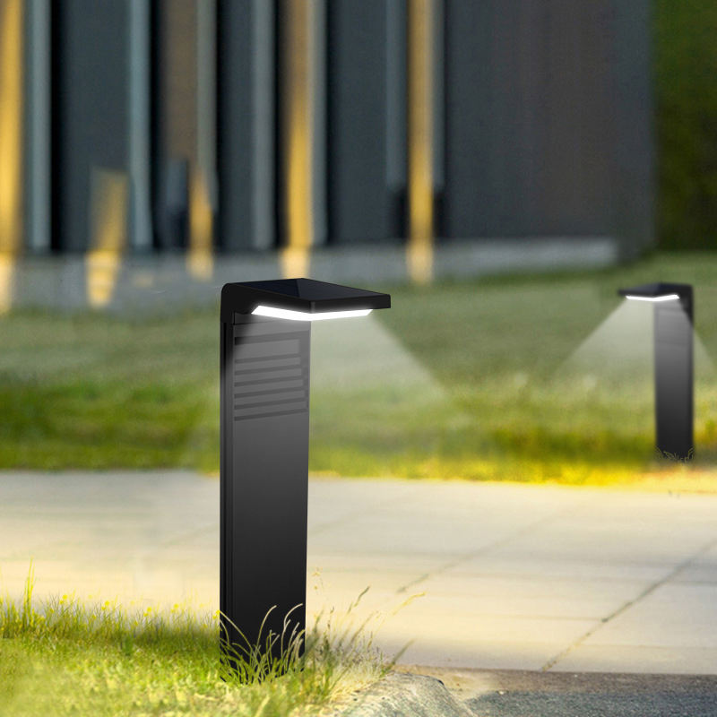 YH0801 Solar Powered Landscape Waterproof Led Bollard Lawn Garden Lights