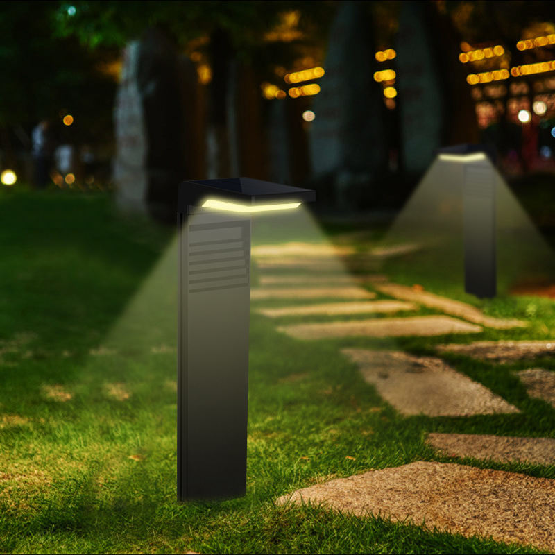 YH0801 Solar Powered Landscape Waterproof Led Bollard Lawn Garden Lights