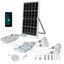 YH1006 12W Solar panel 4 LED bulbs Portable Solar Power Lighting Kit