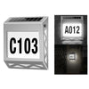 YH1101 Solar LED Address Sign Waterproof  Plate Wall Lamp House Number Light