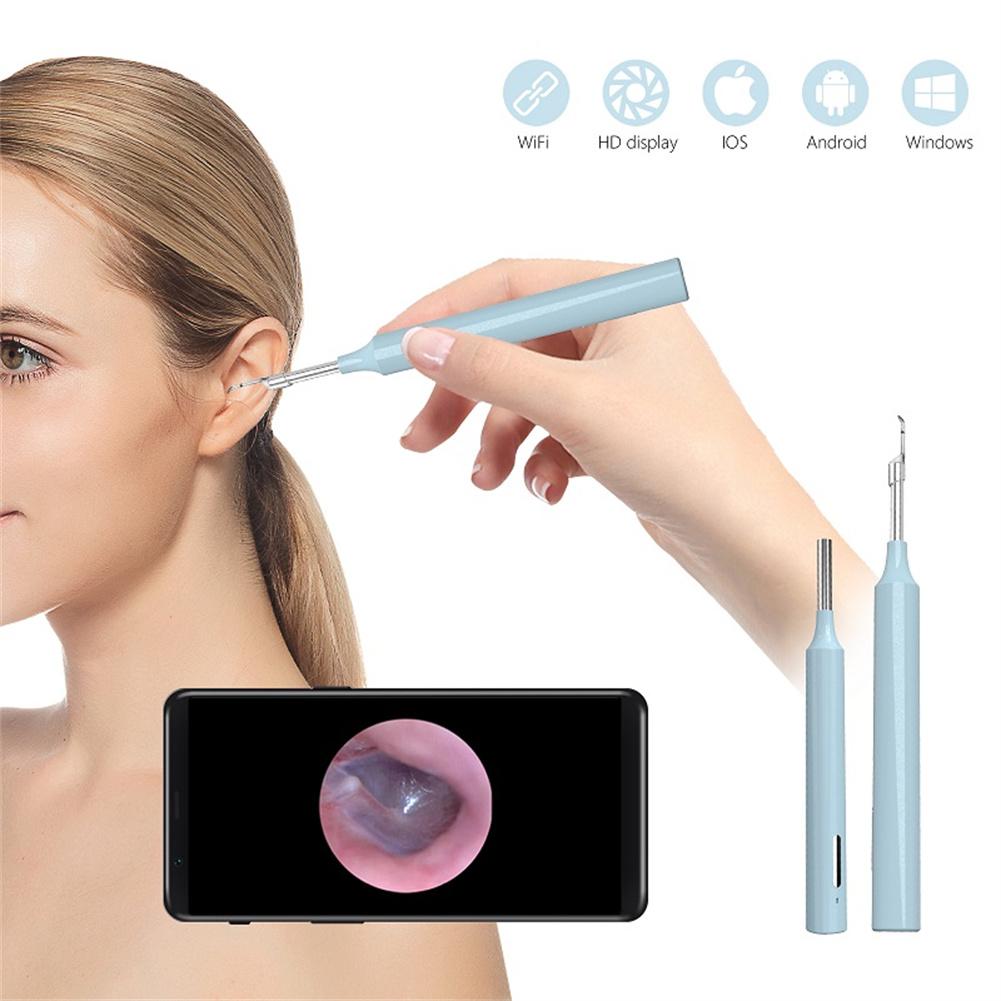 Z10 Wifi Smart Visual Ear Sticks 4.3mm Endoscope HD Earpick Luminous Otoscope