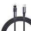 Rotating Elbow Type-C to Lightning 18W 1.2m Mobile Phone Charger Cable