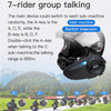 EJEAS Q7 Bluetooth 5.0 Waterproof Motorcycle Helmet Headset Intercom  7 Riders