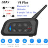 EJEAS V4 Plus Motorcycle Helmet Intercom Headset Bluetooth 1500M 4 Riders