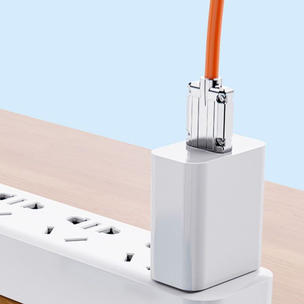 Zinc Alloy Silicone Charge Cable 540 Degrees Magnetic Rotating 100W 6A 1m 2m