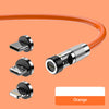 Zinc Alloy Silicone Charge Cable 540 Degrees Magnetic Rotating 100W 6A 1m 2m