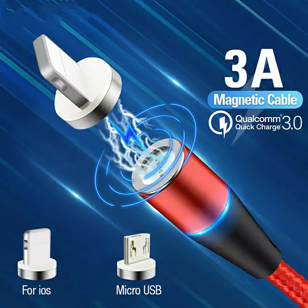 Magnetic Mobile Phone Charger Cable 1M, 2M USB to Micro Lightning Type-C